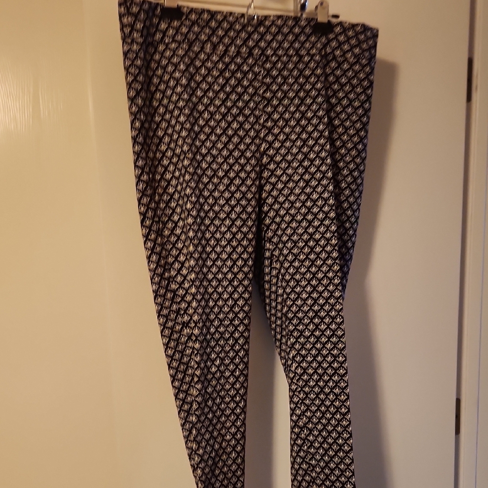 Black and White Patterned Pants